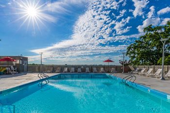 take a dip in our resort style swimming pool at The Ivanhoe Apartments, New Jersey, 07601